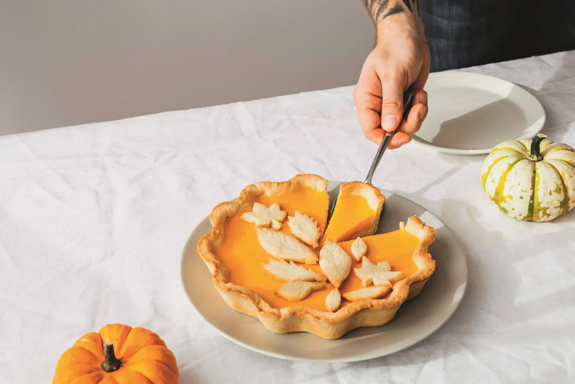 Tarte à la courge et Mandarine